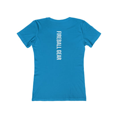 Fireball Gear - Flame &amp; Gear - Weiß - Damen Slim Fit T-Shirt