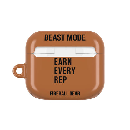 Beast Mode - Iron Instinct - Burnt Orange - AirPods Case