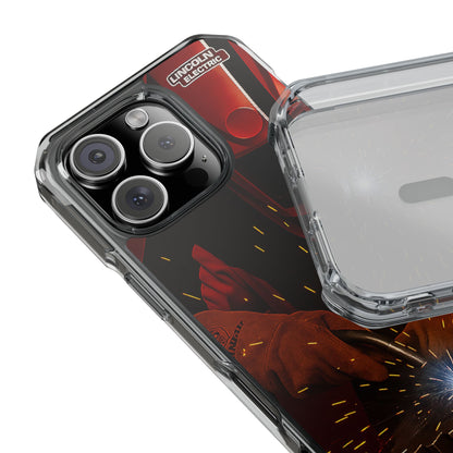 Lincoln Welder - Fundas magnéticas transparentes resistentes a impactos para iPhone