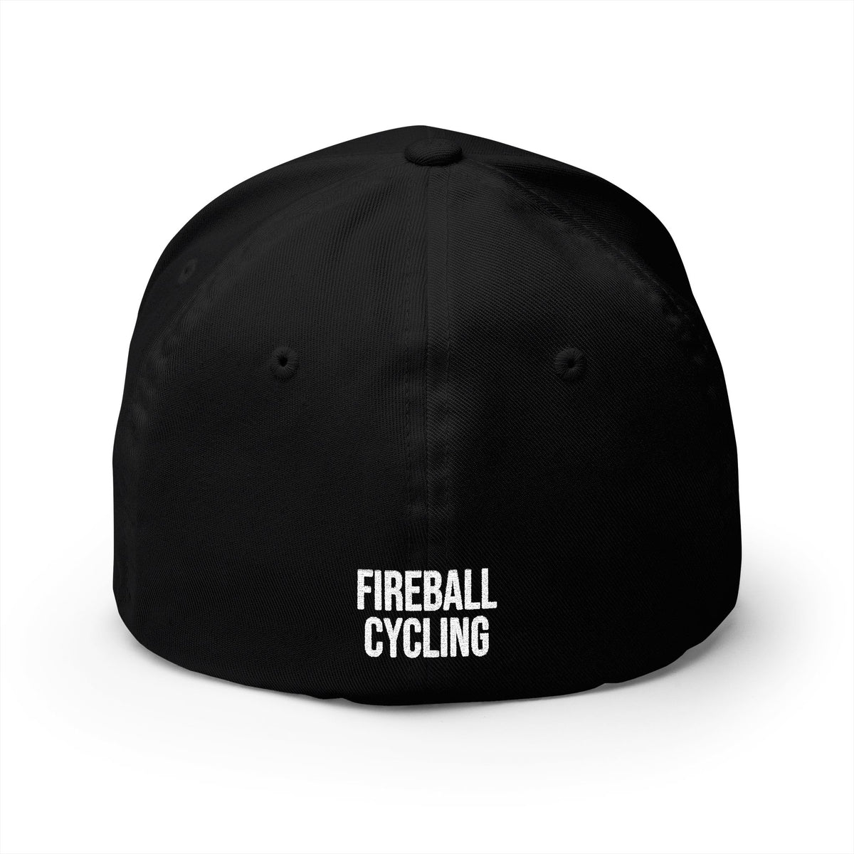 Fireball Cycling - Flaming Rider - FlexFit Dark Caps