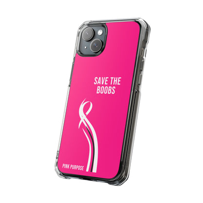 Pink Purpose - Hot Pink - Magnetic Clear Impact iPhone Case