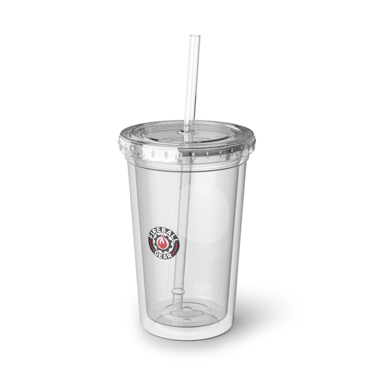 Fireball Gear - 16oz Insulated Acrylic Tumbler, with Lid and Straw