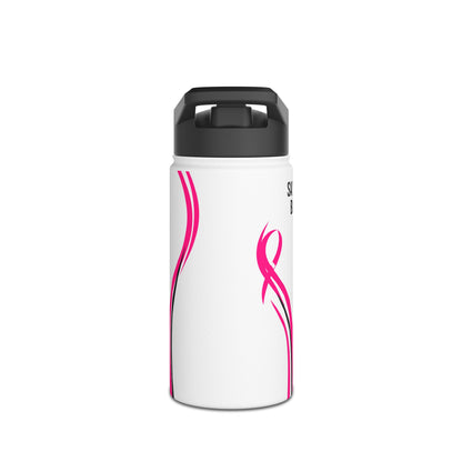 Pink Purpose - White - Stainless Steel Water Bottle
