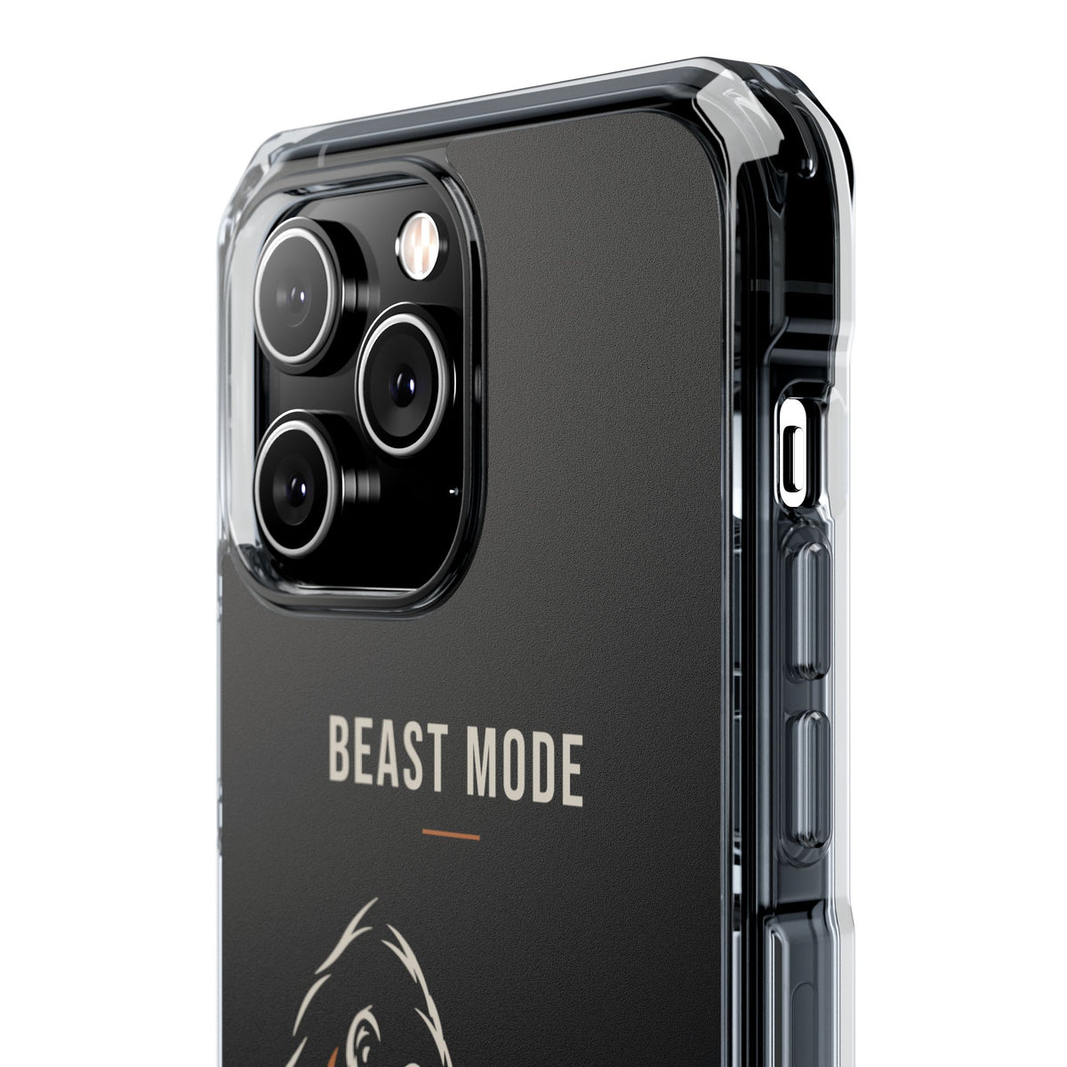 Beast Mode - Iron Instinct - Black - Magnetic Clear Impact iPhone Case