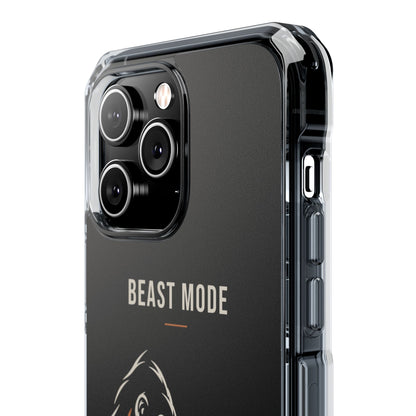 Beast Mode - Iron Instinct - Black - Magnetic Clear Impact iPhone Case
