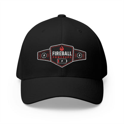 Fireball Powerups - Champion Belt - FlexFit Dark Caps