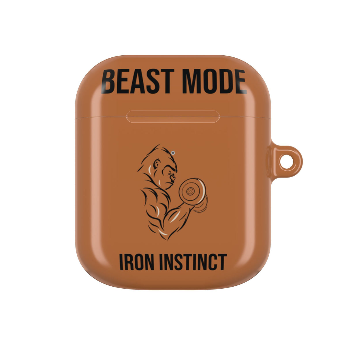 Beast Mode - Iron Instinct - Burnt Orange - AirPods Case