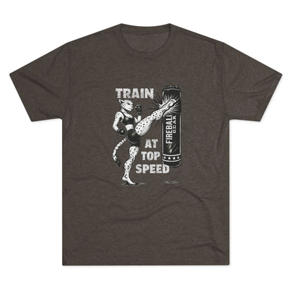 Beast Mode Series - Train at Top Speed Female - Fitness Triblend T-shirt