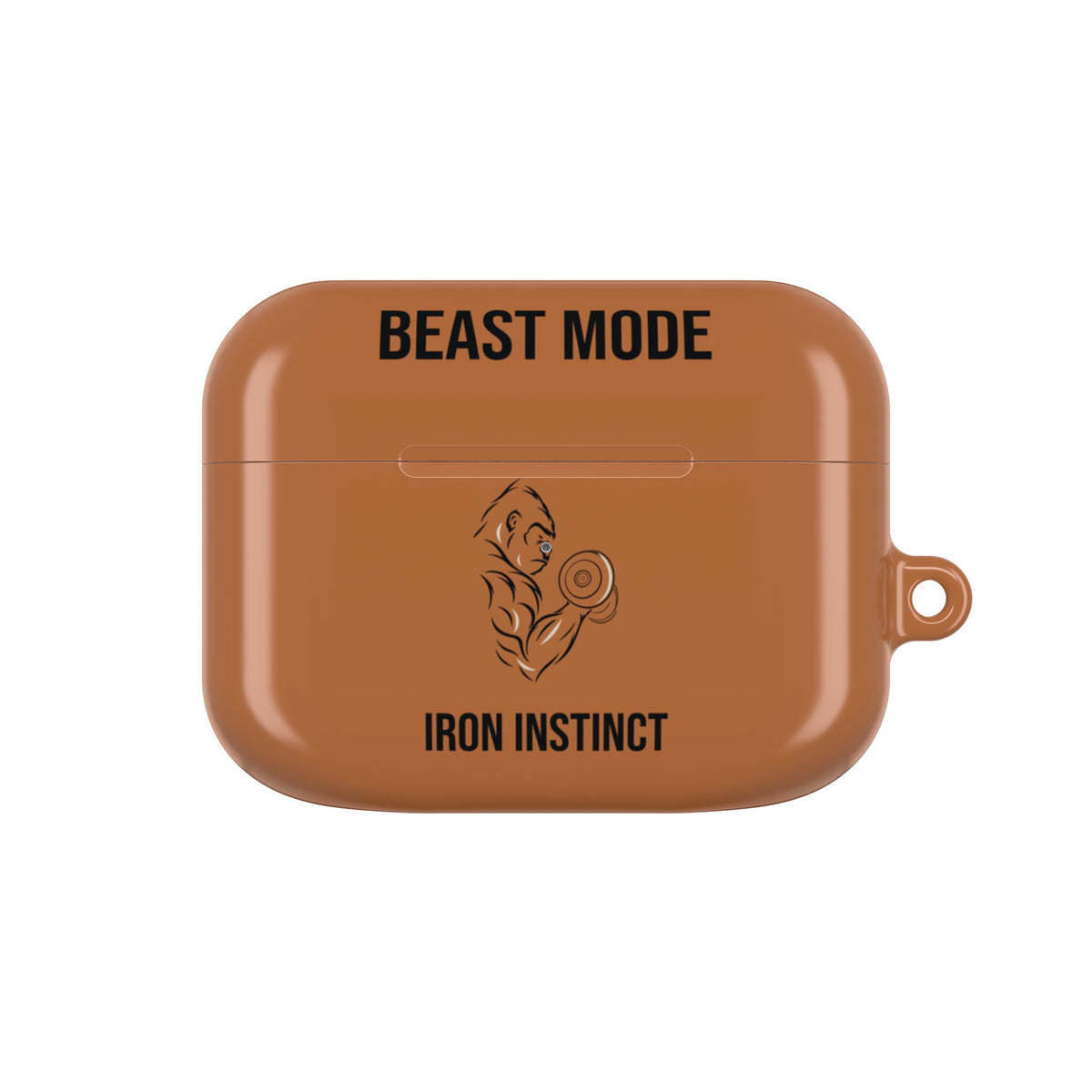 Beast Mode - Iron Instinct - Burnt Orange - AirPods Case