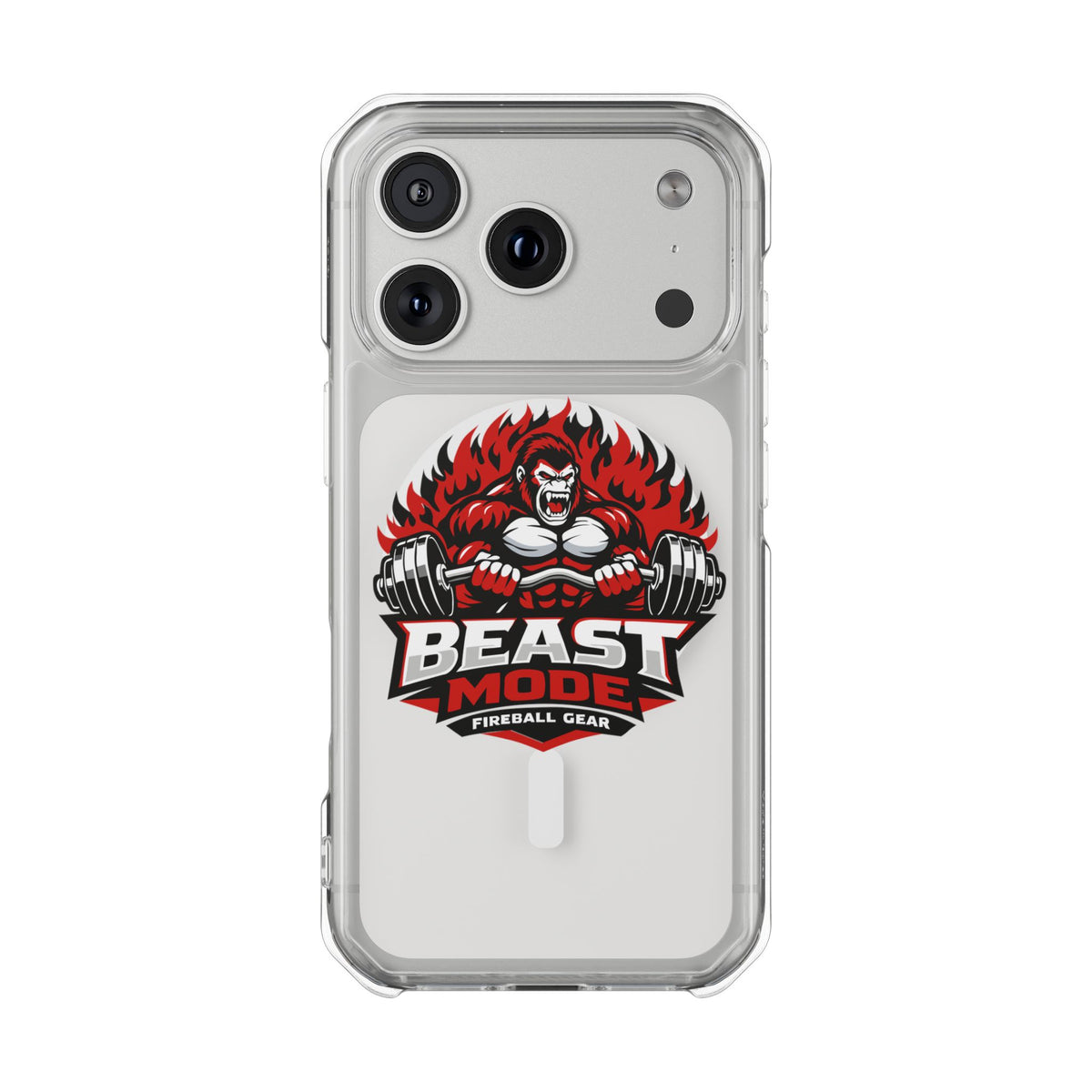 Beast Mode Gorilla - Magnetic Clear Impact iPhone Cases