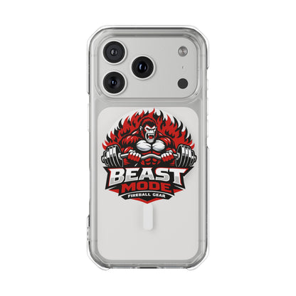 Beast Mode Gorilla - Magnetic Clear Impact iPhone Cases