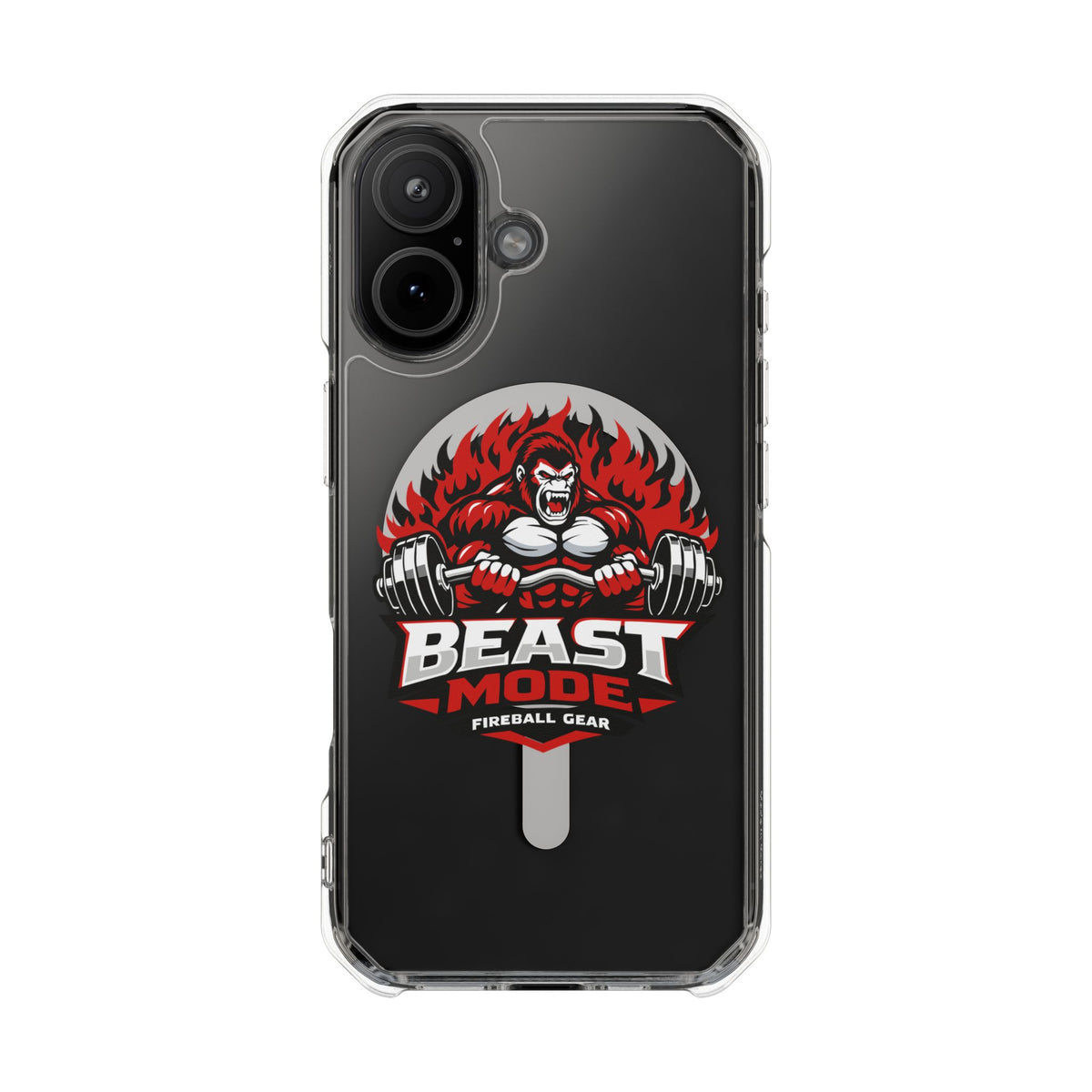 Beast Mode Gorilla - Magnetic Clear Impact iPhone Cases