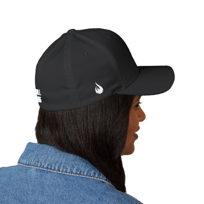 Fireball Cycling - Flaming Rider - FlexFit Dark Caps