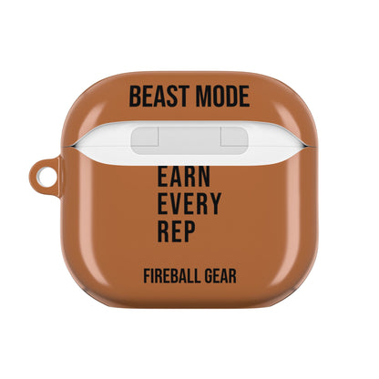 Beast Mode - Iron Instinct - Burnt Orange - AirPods Case