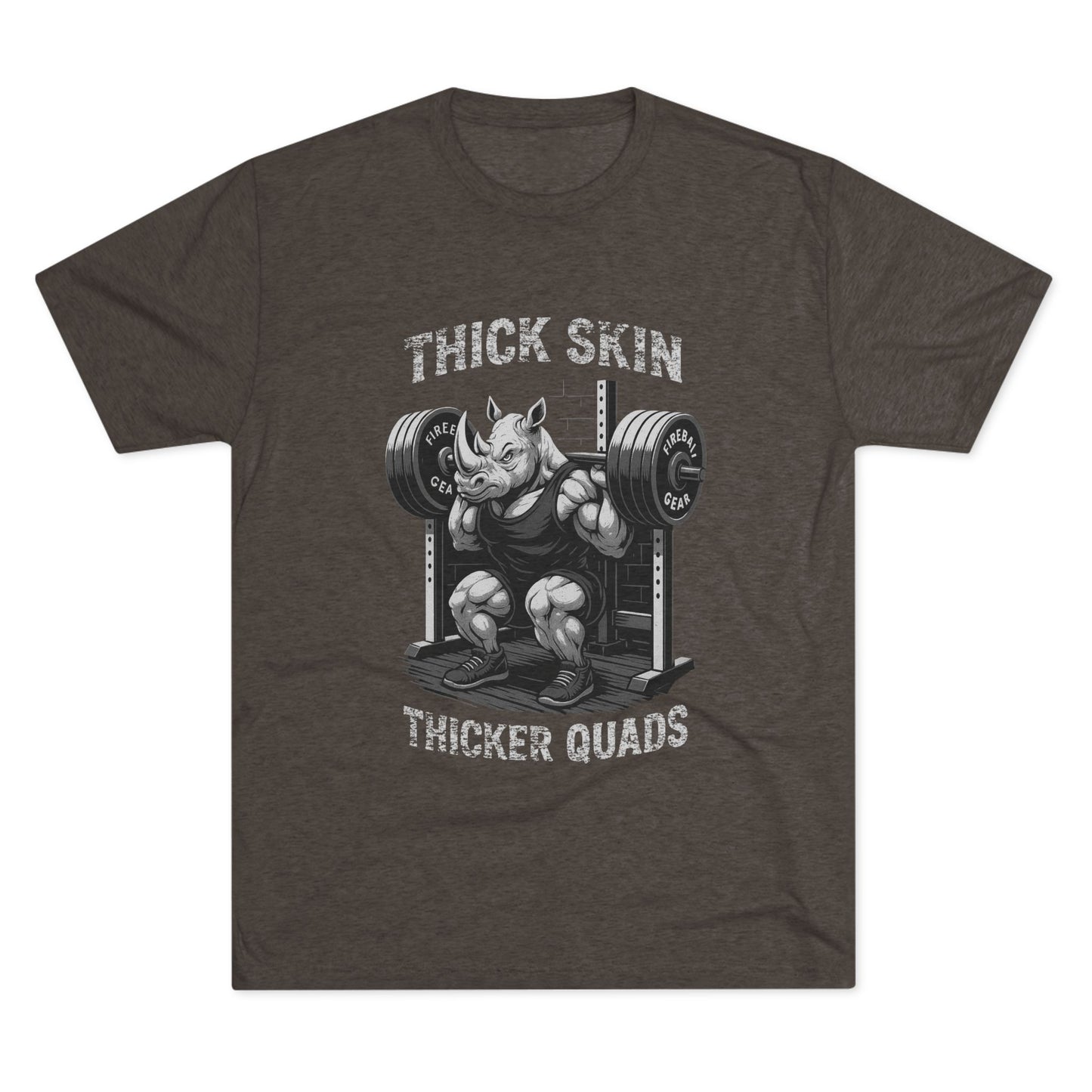Serie Modo Bestia - Piel gruesa, cuádriceps más gruesos - Camiseta unisex de mezcla triple